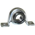 SAPP205-14, 7/8\" Bore Stamped Steel Pillow Block, zinc Plated, Locking collar
